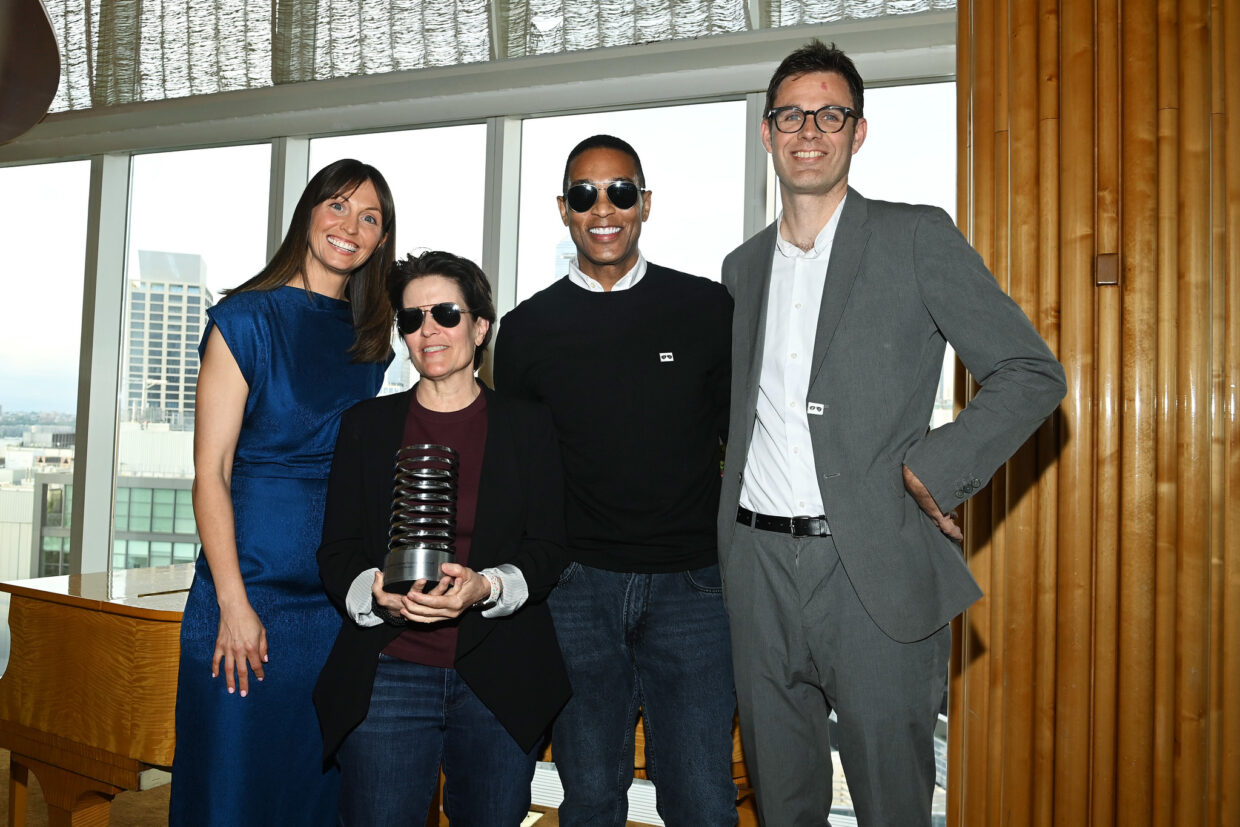 Claire Graves, Kara Swisher, Don Lemon and David-Michel Davies attend the 28th Annual Webby Awards Kara Swisher Reception